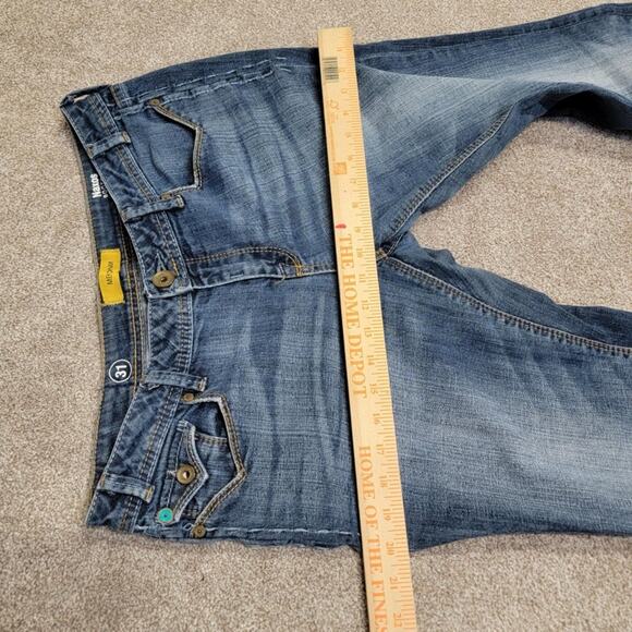 Y2K vintage distressed casual stylish rugged MEK dnm Naxos bootcut jeans 31x34 - Picture 12 of 13